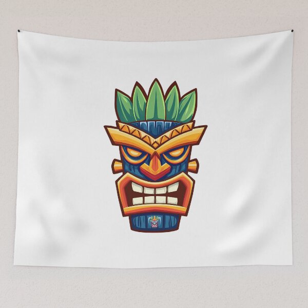 Item preview, Colorful Tribal Mask – Exotic Ethnic Cartoon Design designed and sold by DesignArtist.ia.
