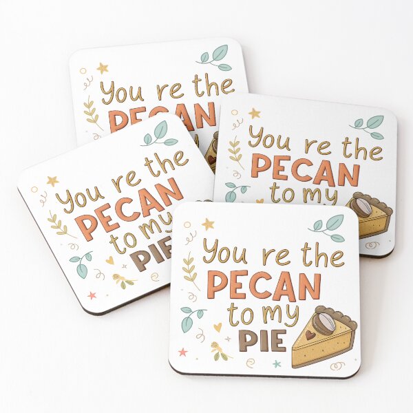 Item preview, You’re the Pecan to My Pie – Cute Food Pun with Cartoon Heart designed and sold by VividOrganica.