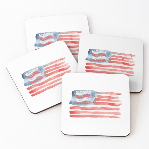 Item preview, Wisconsin American Flag designed and sold by thepizzafan910.