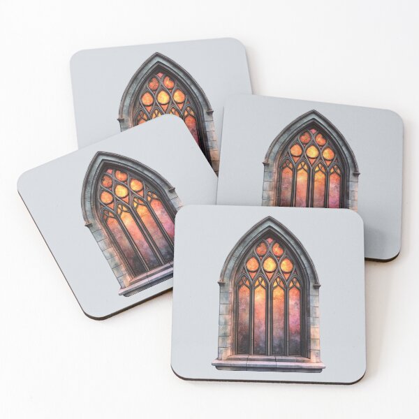 Item preview, Gothic stained glass window  designed and sold by FatBirdie.