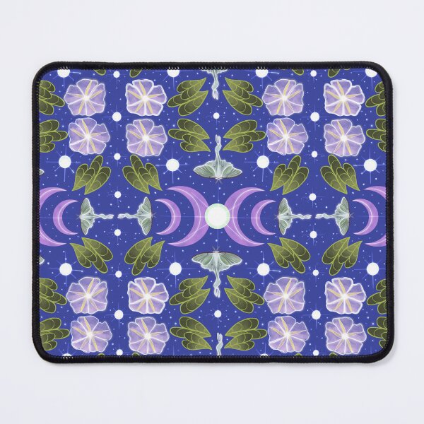 Item preview, Celestial Luna Moth and Moonflower Pattern – Mystical Night Sky Design designed and sold by Dee-Stroud.