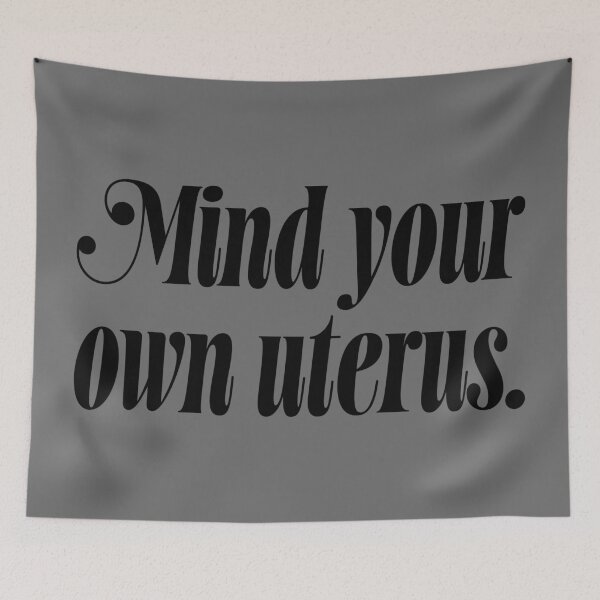 Item preview, Mind Your Own Uterus - Black designed and sold by sillyjess.