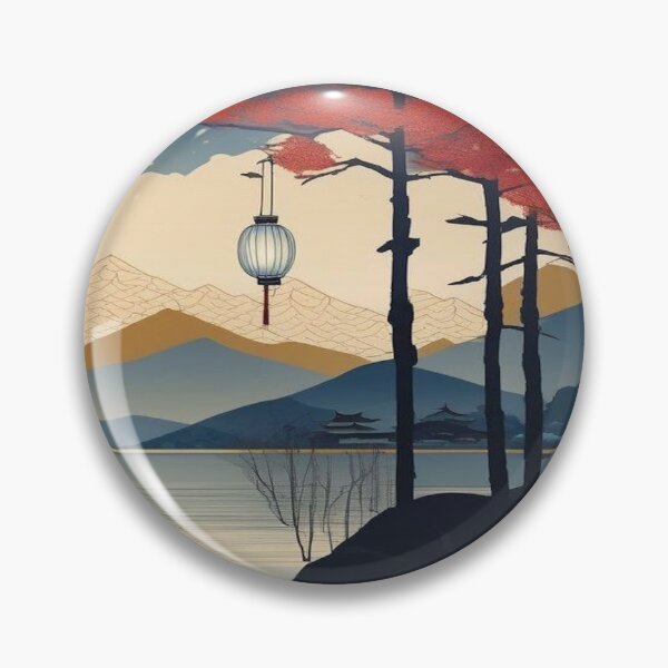 Item preview, Twilight Lantern Path – Traditional Japanese Ukiyo-e Scene designed and sold by Vandy Fullam.