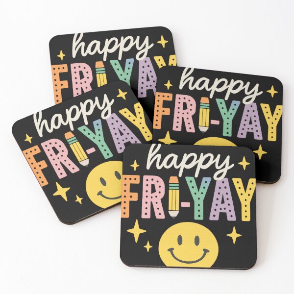 Item preview, Happy Fri-Yay – Neon Pastel Retro Weekend Design designed and sold by haitrieuic96.