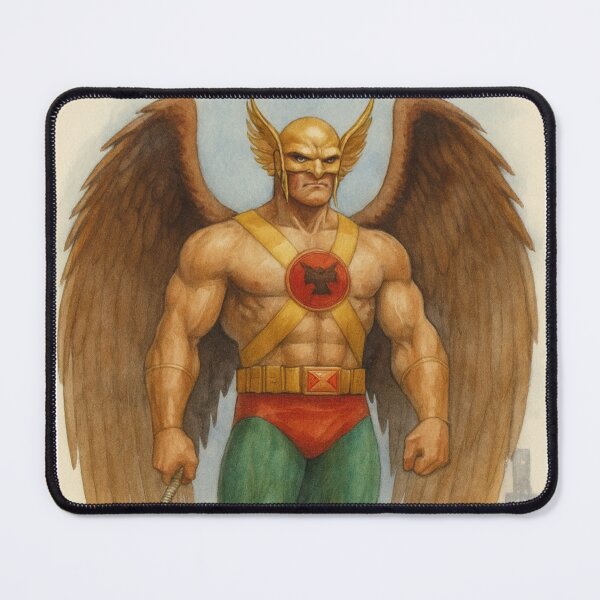 Item preview, Hawkman Vintage Superhero Watercolor Art designed and sold by Thogan0416.