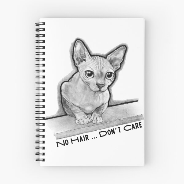 Item preview, Sphinx Cat Hairless ... No Hair, Don't Care, Balding, Alopecia, Chemo designed and sold by JoyfulWhimsy.