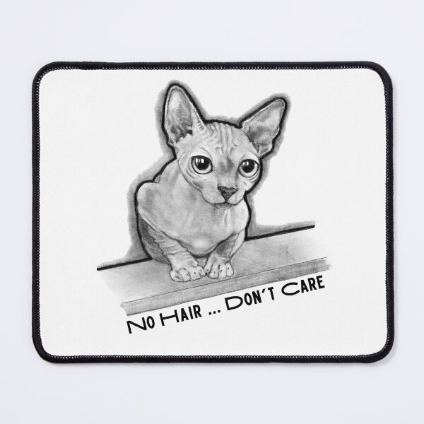 Item preview, Sphinx Cat Hairless ... No Hair, Don't Care, Balding, Alopecia, Chemo designed and sold by JoyfulWhimsy.