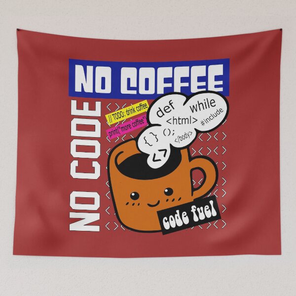 Item preview, No Coffee, No Code – Code Fuel Mug designed and sold by DAFIN.