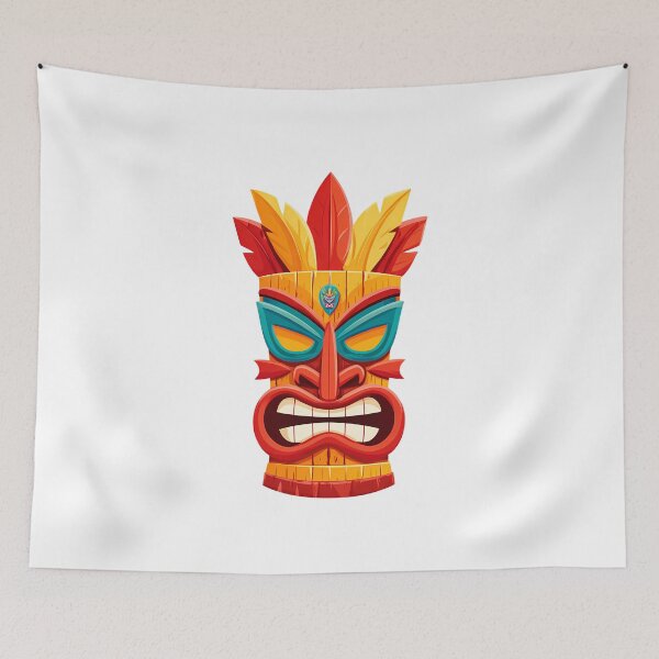 Item preview, Tiki Tribal Mask – Colorful Exotic Festival Design designed and sold by DesignArtist.ia.