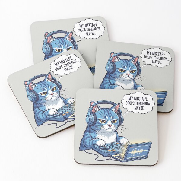 Item preview, "Grumpy Cat DJ" designed and sold by LagAndFangsHub.