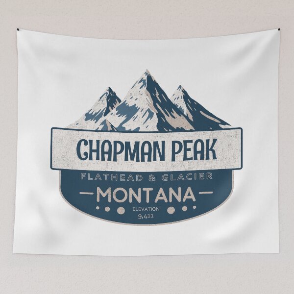 Item preview, Chapman Peak, Flathead & Glacier, Montana, Mountain Design designed and sold by Wanderful-roads.