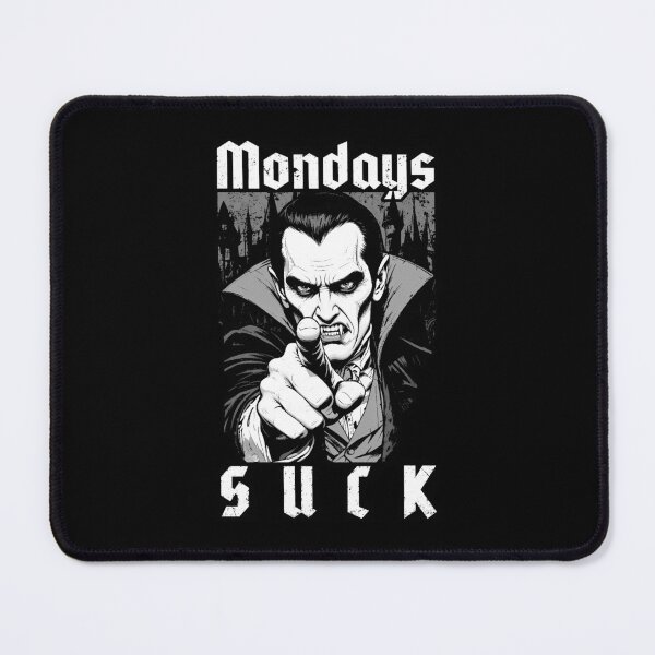Item preview, Mondays Suck Funny Vampire Dracula Vintage Halloween Horror designed and sold by GrandeDuc.