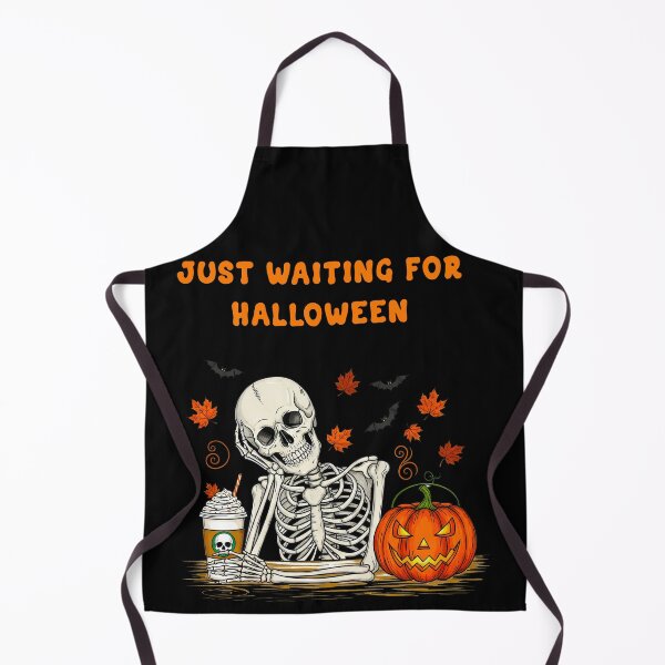 Item preview, Funny Skeleton Waiting for Halloween Pumpkin designed and sold by TeeARTHY.