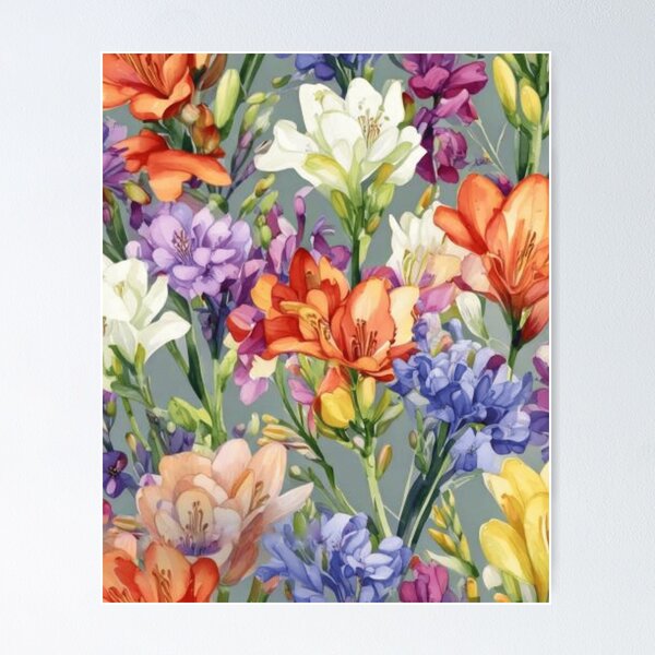 Item preview, Freesia Flower 12/12 - Botanical [ 2025 - Collection ] designed and sold by elmsstudios.