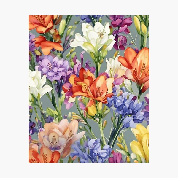 Item preview, Freesia Flower 12/12 - Botanical [ 2025 - Collection ] designed and sold by elmsstudios.