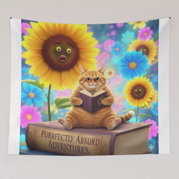 Item preview, Cat on book  designed and sold by Obinne.