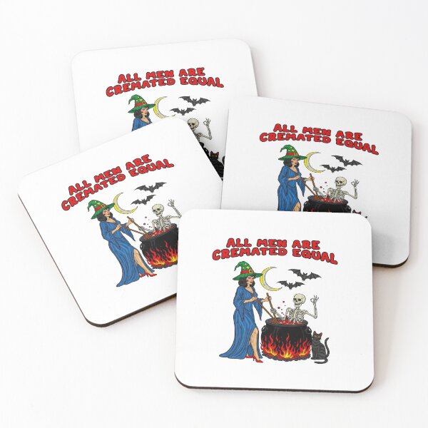 Item preview, All Men Are Cremated Equal Feminist Witch designed and sold by TeeARTHY.