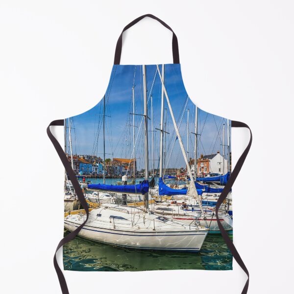 Item preview, Weymouth Yachts and Sailboats Moored in Vibrant Harbor designed and sold by Paul Thompson Photography.