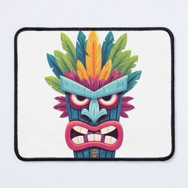 Item preview, Colorful Tribal Mask – Exotic Tiki Pop Art Design designed and sold by DesignArtist.ia.