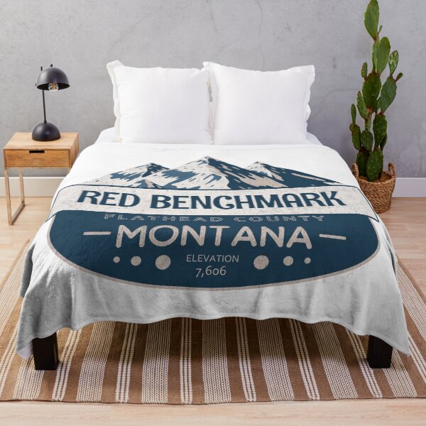 Item preview, Red Benchmark, Flathead County, Montana, Mountain Design designed and sold by Wanderful-roads.