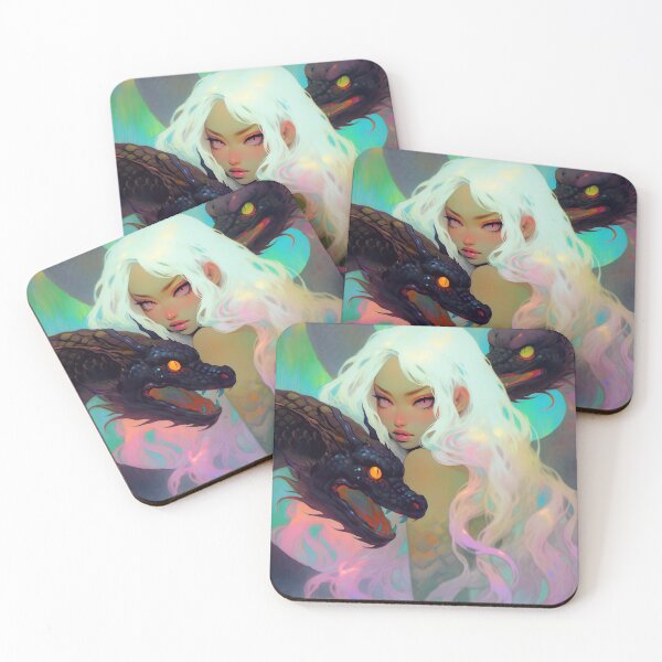 Item preview, Anime Dragon Siren White Hair designed and sold by bubblegoth.