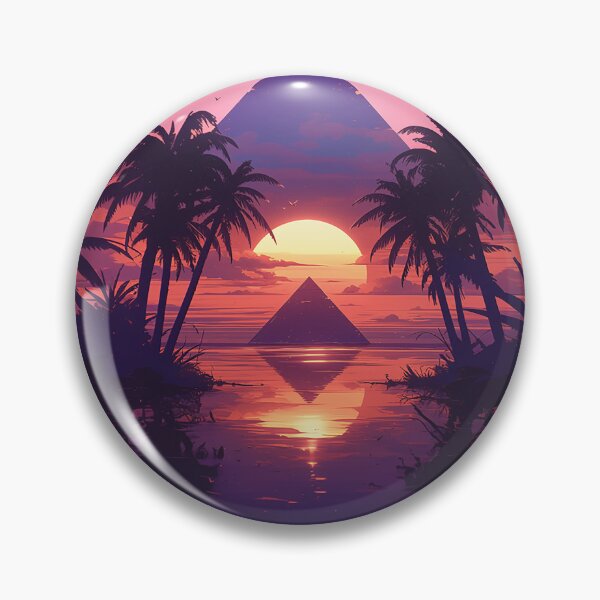 Artikelvorschau, Synthwave Pyramid Sunset entworfen und verkauft von Christian Weiss.