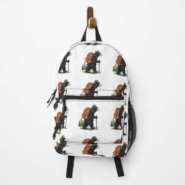 Item preview, Hiking Bear with Backpack designed and sold by TeeARTHY.
