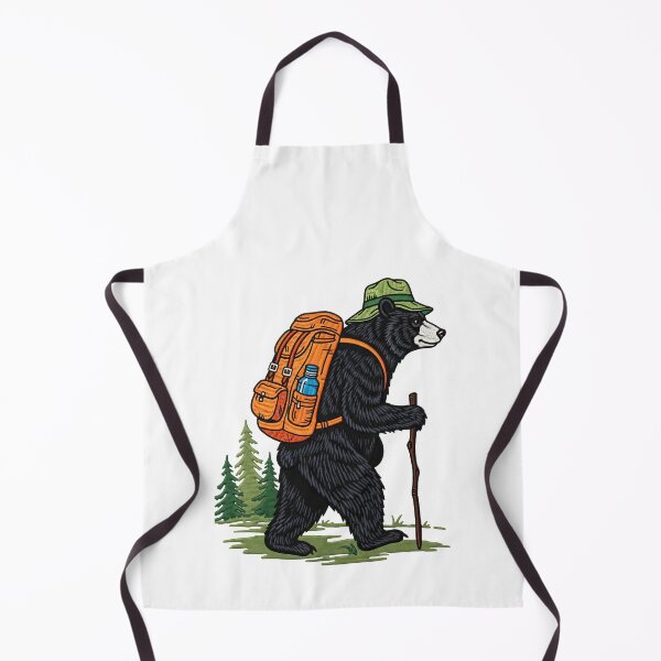 Item preview, Hiking Bear with Backpack designed and sold by TeeARTHY.
