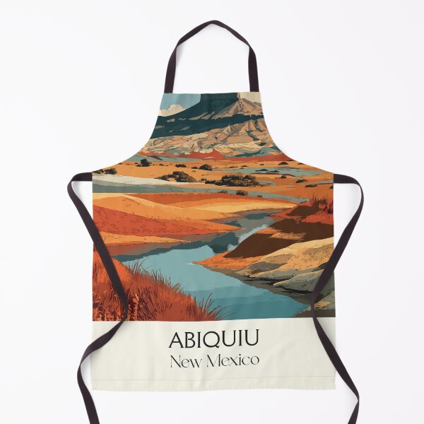 Item preview, Abiquiu New Mexico Travel Poster | Vintage Ghost Ranch & O'Keeffe Country Art designed and sold by TuncGK.