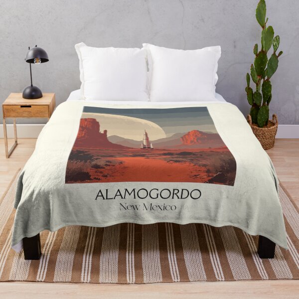 Item preview, Póster de viaje de Alamogordo, Nuevo México | Arte vintage de White Sands e historia espacial designed and sold by TuncGK.