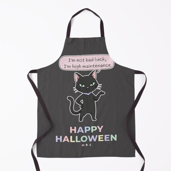 Item preview, Black Cat Diva "High Maintenance" | Feline Halloween Humor designed and sold by DibuHumor.
