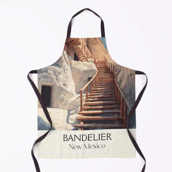 Item preview, Bandelier National Monument Poster | Vintage New Mexico Cliff Dwellings Art designed and sold by TuncGK.