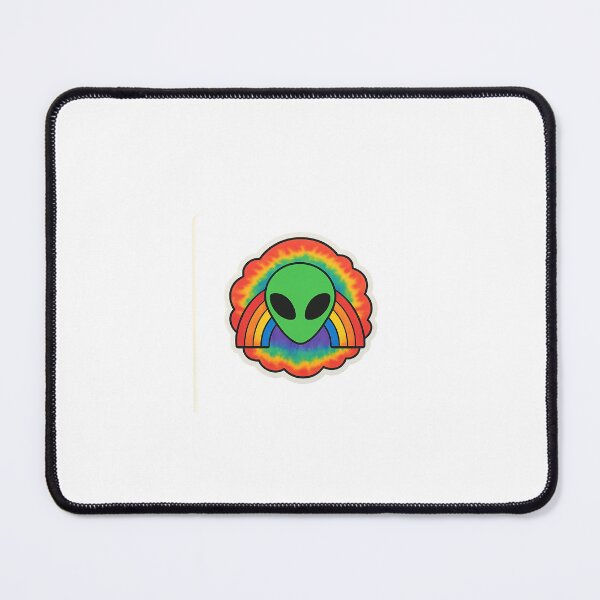 Item preview, Psychedelic Alien Rainbow Tie-Dye Sticker designed and sold by PTSfashions.