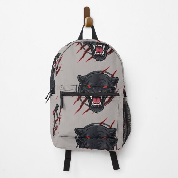Item preview, Fierce Black Panther Mascot Logo with Red Eyes and Claw Marks designed and sold by Royalsticker.
