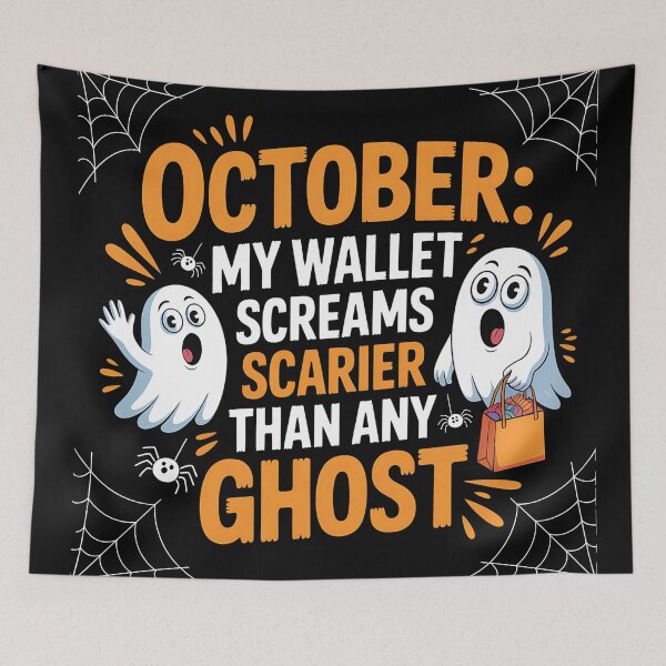 Item preview, October Wallet Screams | Funny Halloween Money Joke designed and sold by Haji  Kamora.