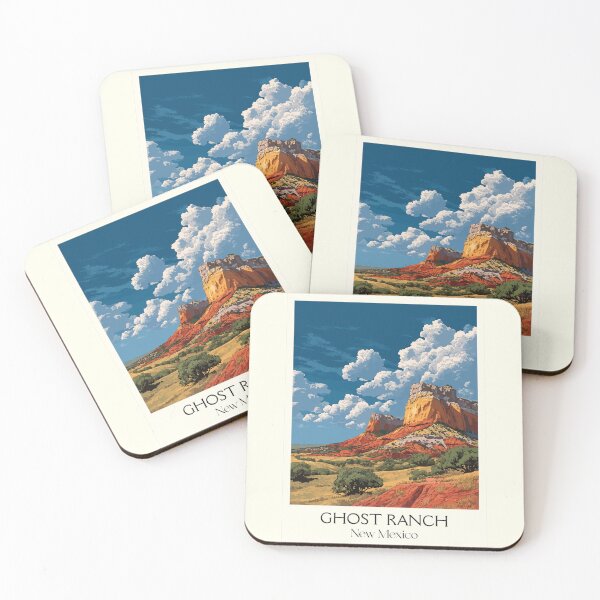 Item preview, Ghost Ranch New Mexico Travel Poster | Vintage Georgia O'Keeffe Landscape Art designed and sold by TuncGK.
