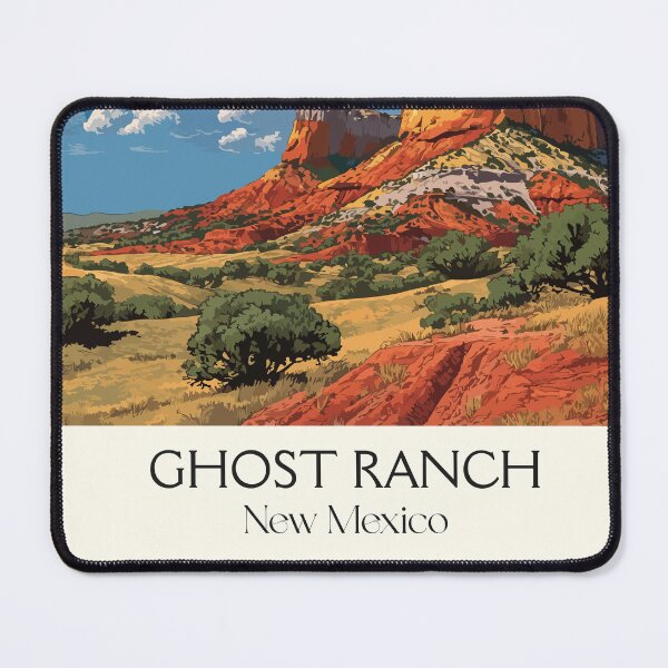 Item preview, Ghost Ranch New Mexico Travel Poster | Vintage Georgia O'Keeffe Landscape Art designed and sold by TuncGK.