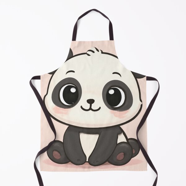 Item preview, Adorable Cartoon Panda with Big Eyes designed and sold by Stickerrwallah.