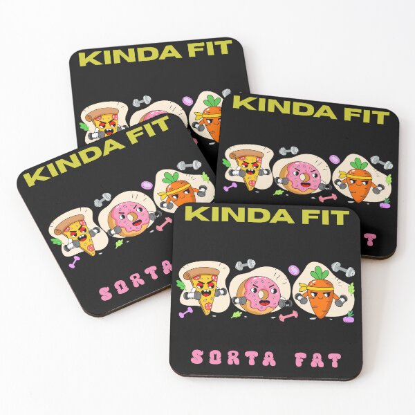Item preview, Kinda Fit Sorta Fat Funny Gym Design designed and sold by WonderMix.