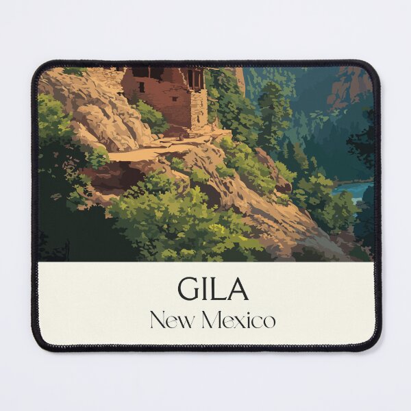 Item preview, Gila Cliff Dwellings Poster | Vintage New Mexico National Monument Art designed and sold by TuncGK.
