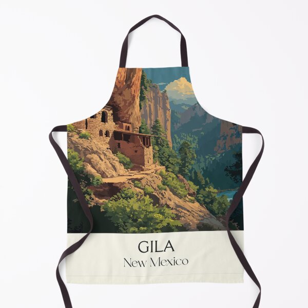 Item preview, Gila Cliff Dwellings Poster | Vintage New Mexico National Monument Art designed and sold by TuncGK.