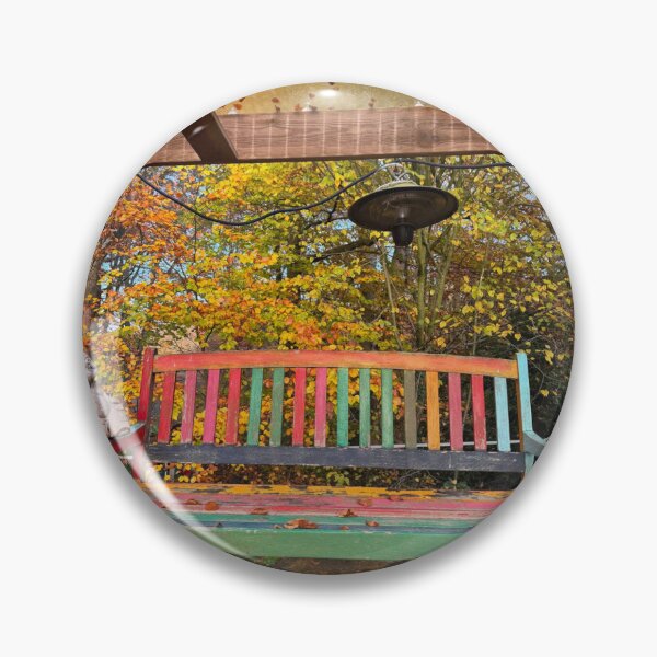 Item preview, „Bunter Herbst – Ruhe auf den Bänken“ : „Colorful Autumn – Peaceful Benches“ designed and sold by Yaroplanner.