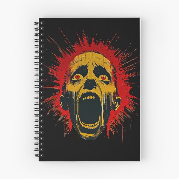 Item preview, Screaming Horror Face Explosive Blood Red Artwork designed and sold by Amanda's Factory.