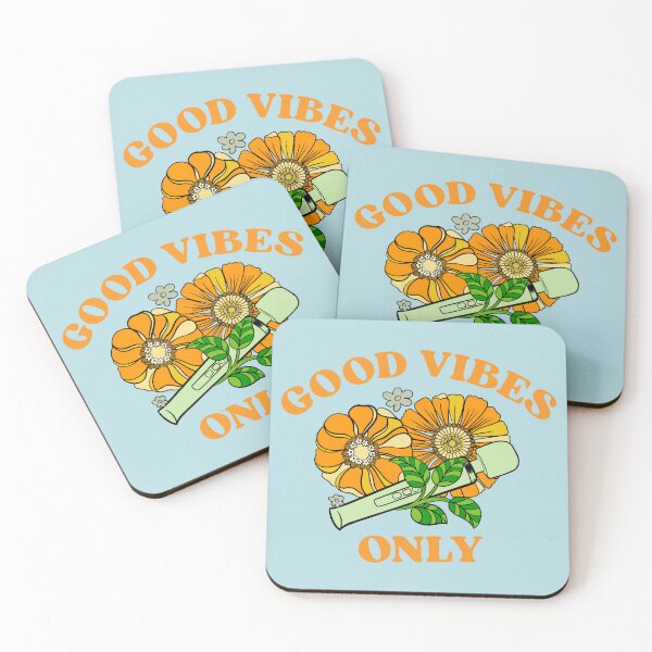 Item preview, Good Vibes Only - 70s Retro Floral Vibrator designed and sold by thegoodwordsco.