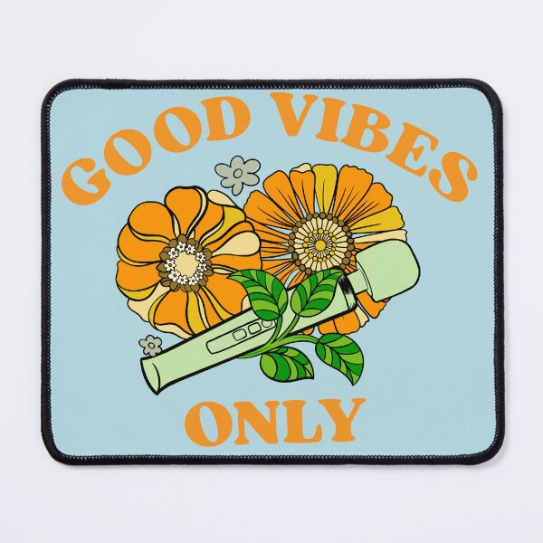 Item preview, Good Vibes Only - 70s Retro Floral Vibrator designed and sold by thegoodwordsco.