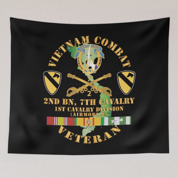 Item preview, Army - Vietnam Combat Cavalry Vet w 2nd Bn 7th Cav DUI - 1st Cav Div X 300 designed and sold by Military Insignia Products.