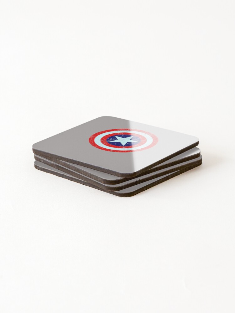Thumbnail 4 of 5, Coasters (Set of 4), CAP-SHIELD-LOGO-VINTAGE designed and sold by RandyEWhitby.