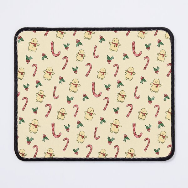 Item preview, Gingerbread Candy Cane Pattern | Cute Christmas Illustration | Festive Holiday Design designed and sold by swoonycreatives.