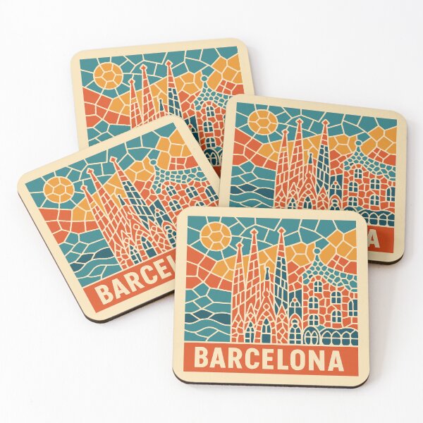 Item preview, Barcelona Travel Poster designed and sold by rogue-design.