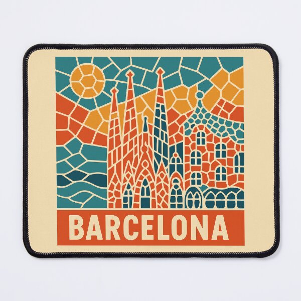 Item preview, Barcelona Travel Poster designed and sold by rogue-design.